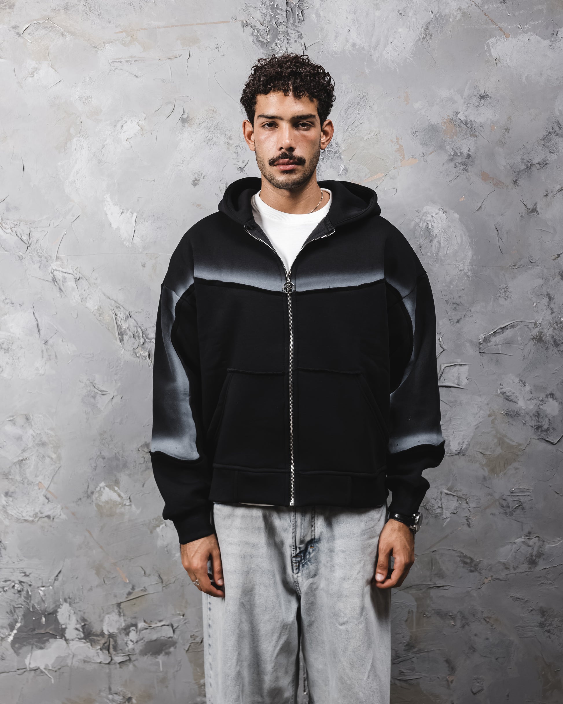 Aura handsprayed zipup