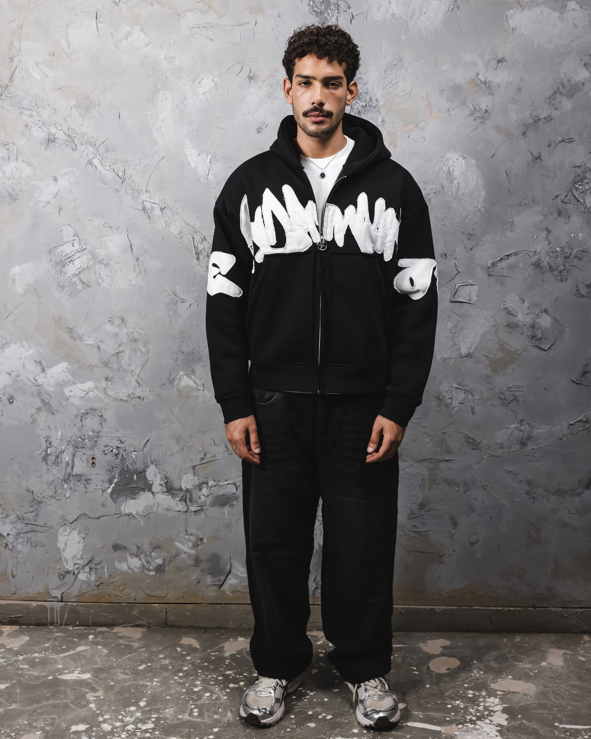 Dead performance stitched zipup