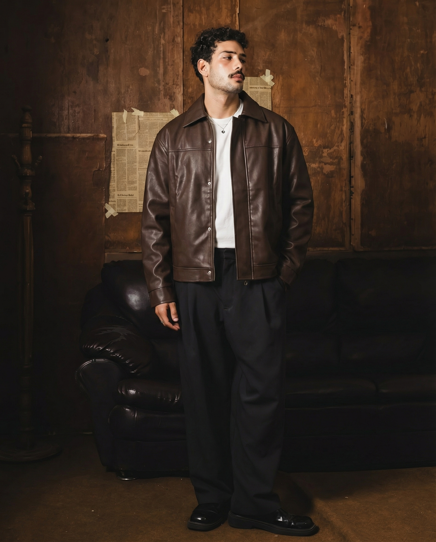 S9 Brown Leather Jacket