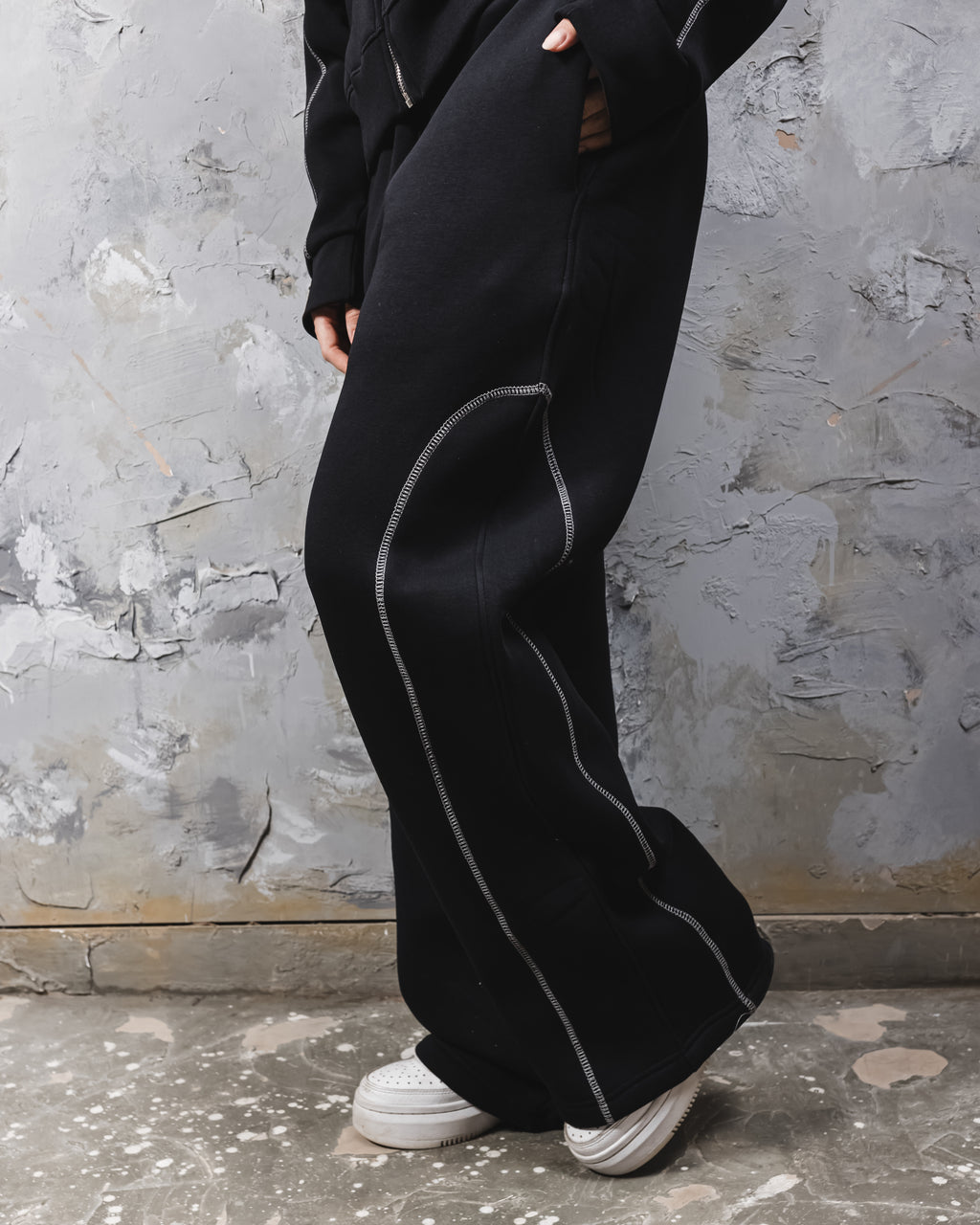 Black line sweatpants