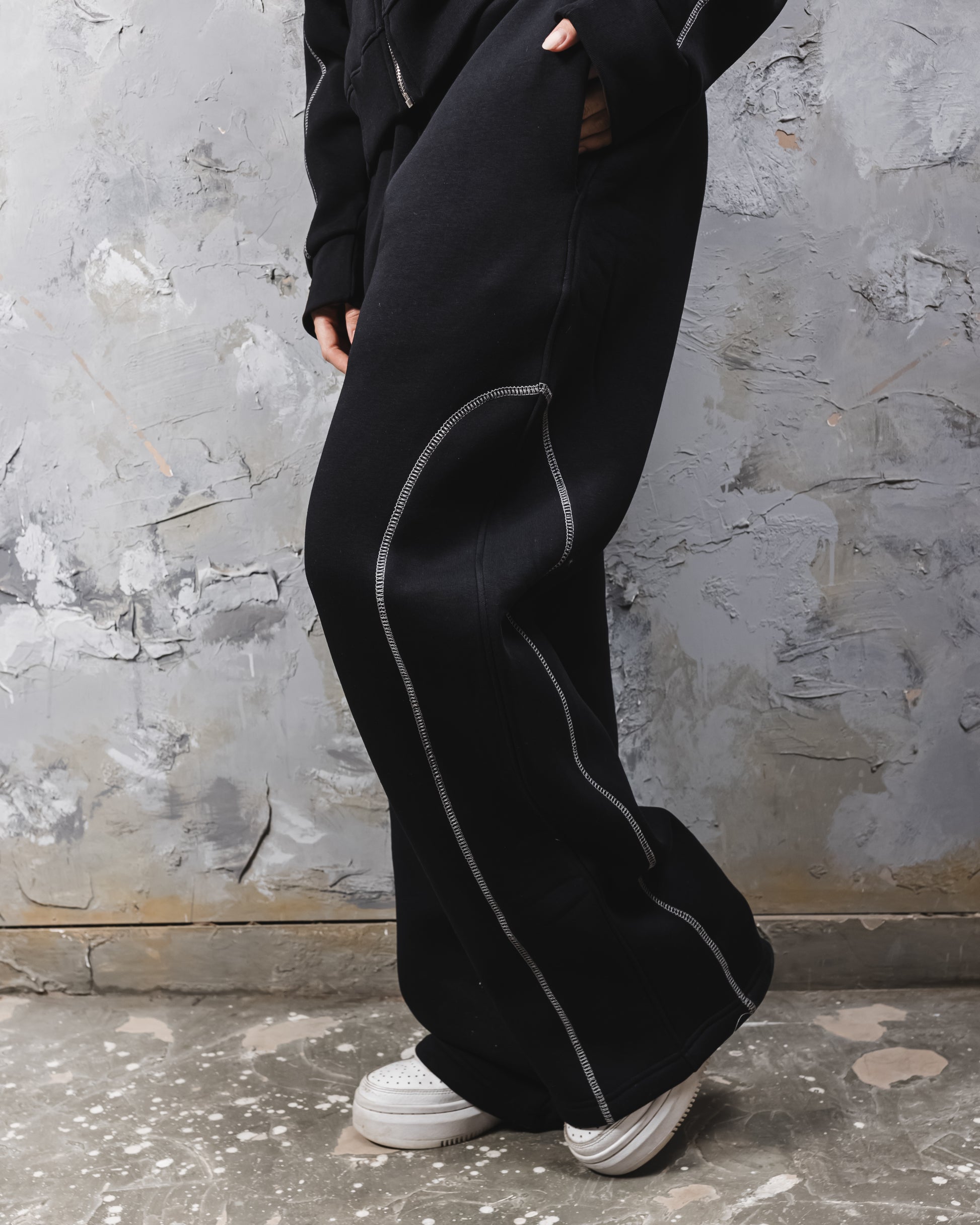 Black line sweatpants