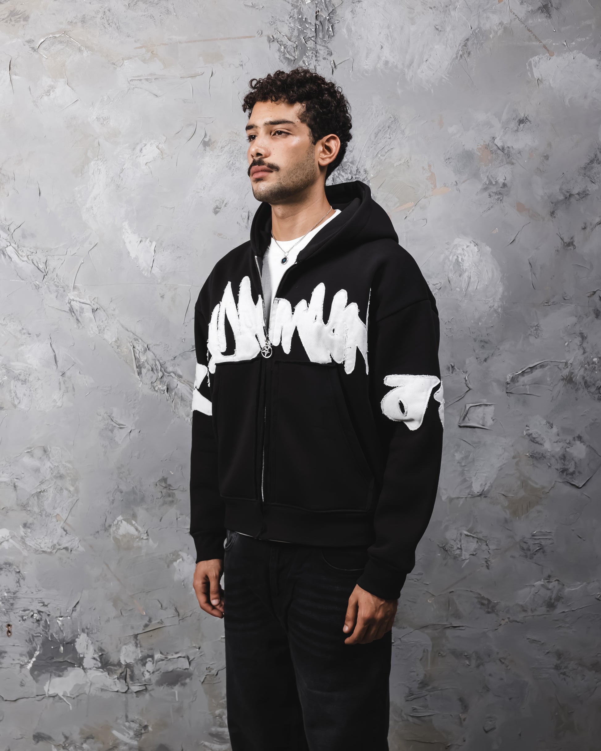 Dead performance stitched zipup